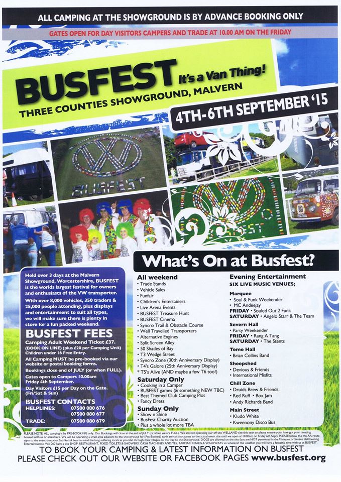 Busfest 2015 VW Events